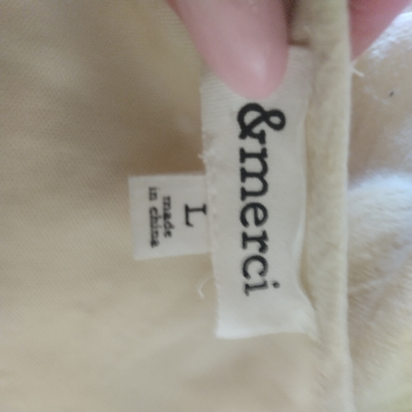 &MERCI Natural 100% Cotton Eyelet Lace  Babydoll dress L - Picture 4 of 5